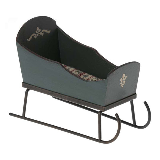 Maileg Kanin till Julmus - m. Madrass - Grön (12 cm.)