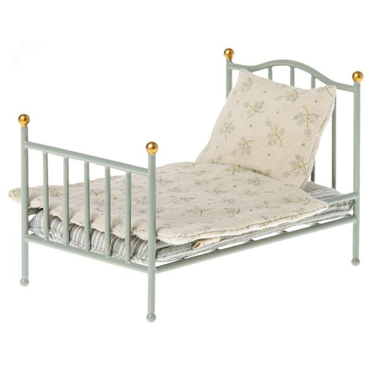 Maileg Vintage Säng - Mus - Mint