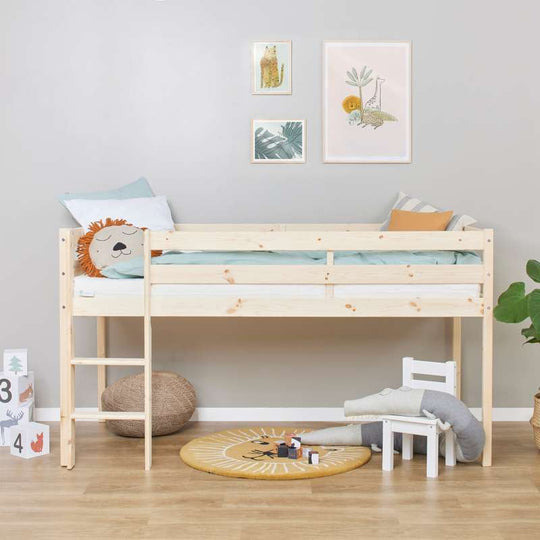 Hoppekids ECO Comfort halvhög säng (flera storlekar) - Nature