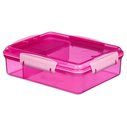 Sistema Matlåda - Snack Attack - 3 Fack - 975 ml - Rosa
