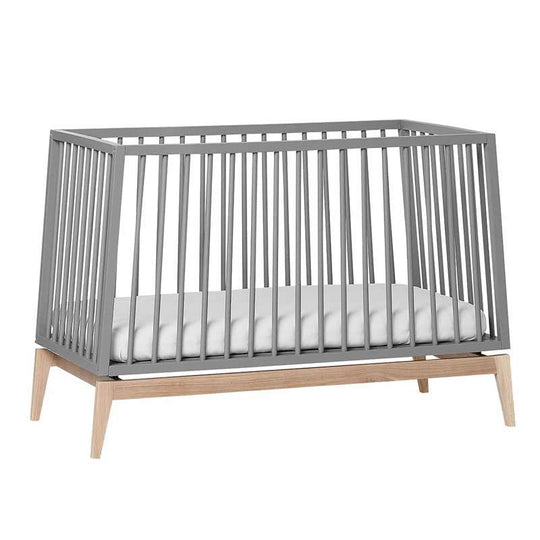 Leander Luna babysäng 60x120 cm - Grå/Ek