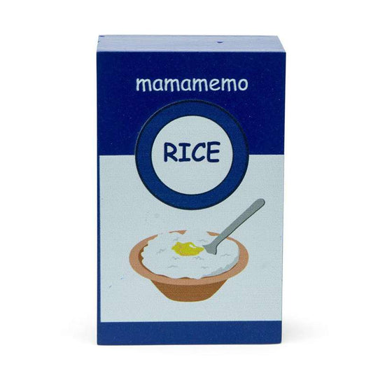 MaMaMeMo Lekmat gröt ris paket i trä