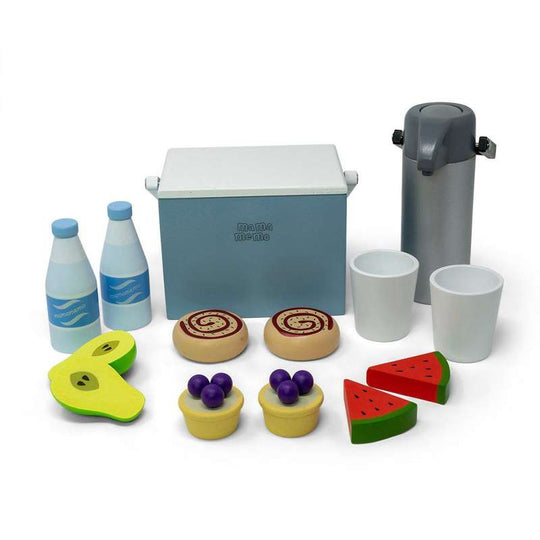 MaMaMeMo Leksaksmat i trä - Kylväska och Picknick-set