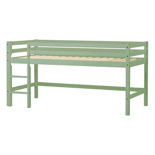 Hoppekids ECO Dream halvhög säng - Delbar - Pale Green - 90x200 cm