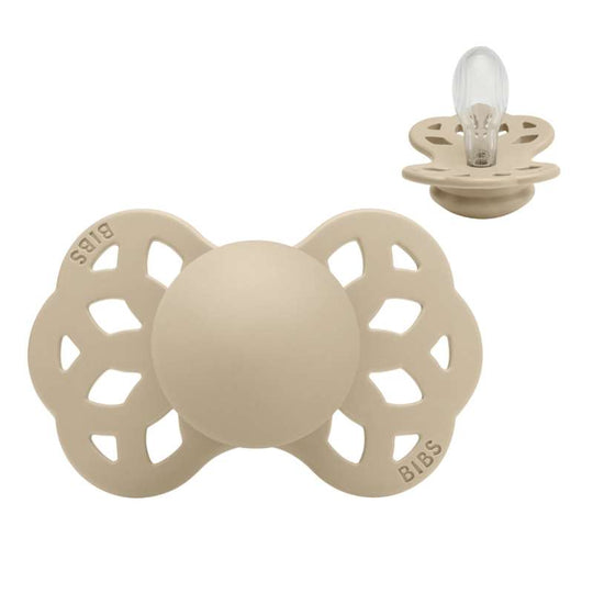 BIBS Symmetrisk Infinity Napp - Stl 2 - Silikon - Vanilla