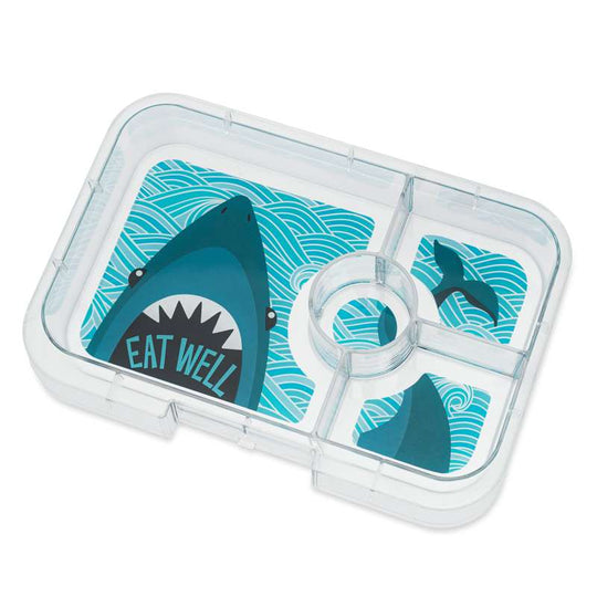 Yumbox Insatsbricka - Tapasbricka - 4 fack - Haj