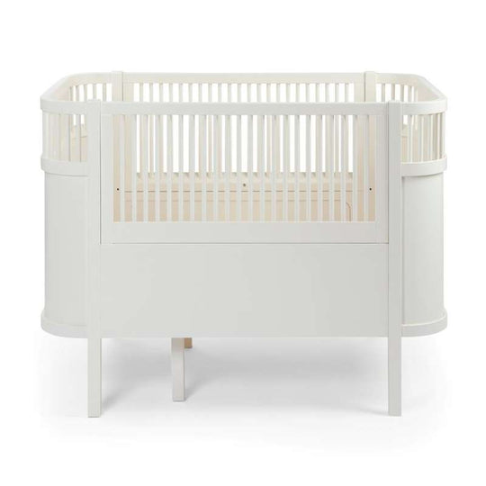 Sebra Säng 70x112,5/155 cm - Classic, Baby och Junior - Vit