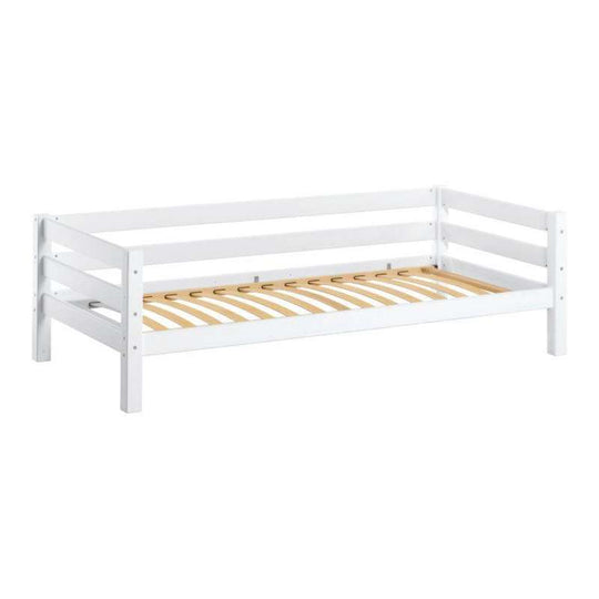 Hoppekids ECO Luxury juniorsäng m. flexibel inläggsbotten och ryggstöd, 90x200