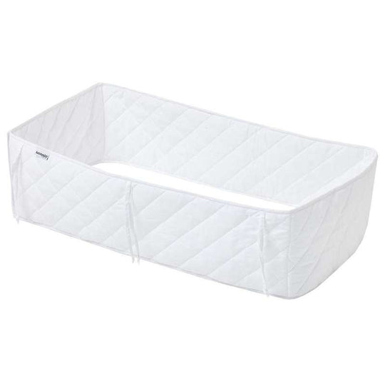 Hoppekids Quiltad vaggrand 40x80 cm - Vit