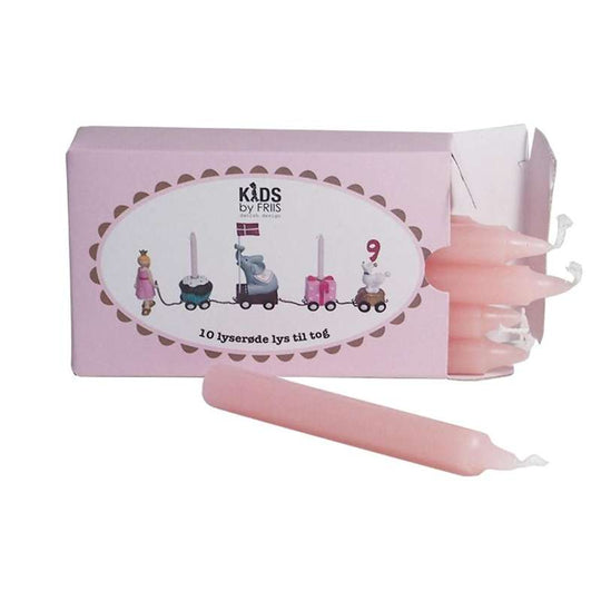 Kids by Friis Födelsedagsljus till tåg - Rosa