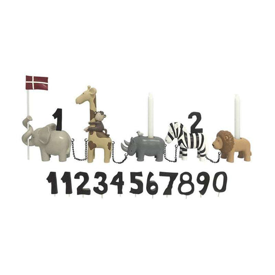 Kids by Friis Födelsedagståg - safari med 11 siffror