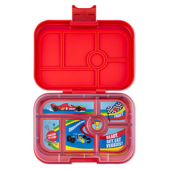 Yumbox Matlåda - Original - 6 fack - Roar Red/Race Cars