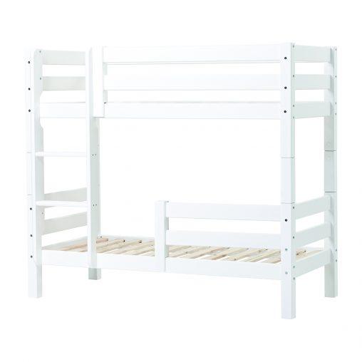 Hoppekids PREMIUM Køjeseng m. ½ sengehest (150 cm høj) - Hvid - Flere størrelser-Køjeseng-Mammashop.dk