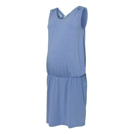 Mamalicious Ferm ventekjole - Colony blue-Graviditetskjole-Mammashop.dk