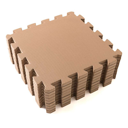 Kid'oh Lekmatta i tjockt skumgummi (9 stycken) - Caramel