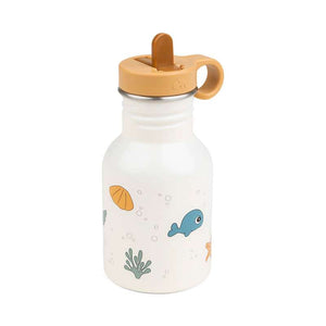Done by Deer Flaska i rostfritt stål - Sea friends Beige