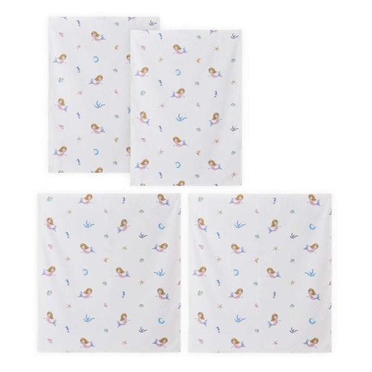 Hoppekids Mermaidgardin för medelhög säng (flera storlekar)