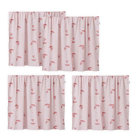 Hoppekids Ole Lukoie gardin för mellan-hög säng - Röd