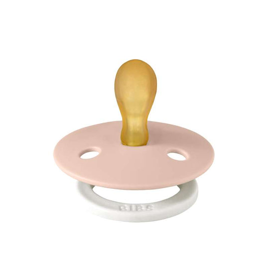 BIBS Symmetrisk Colour Napp - Stl 1 - Naturgummi - GLOW - Blush