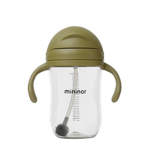Mininor Sugrörskopp - Tritan - 330ml - Mossgrön