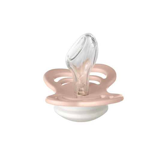 BIBS Couture Napp - Stl 2 - Silikon - GLOW - Blush