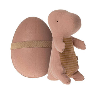 Maileg Gantosaurus Teddy i Ägg - Small - (Gammalrosa)