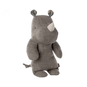 Maileg Safari Friends - Liten Noshörningsbjörn - Grå (22 cm.)