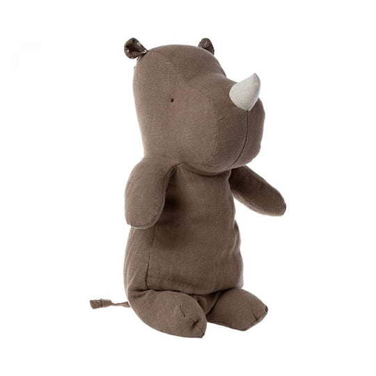 Maileg Safari Friends - Medium Noshörningsbjörn - Choklad (34 cm.)