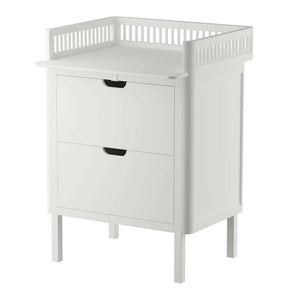 Sebra Skötbord med lådor - Classic White