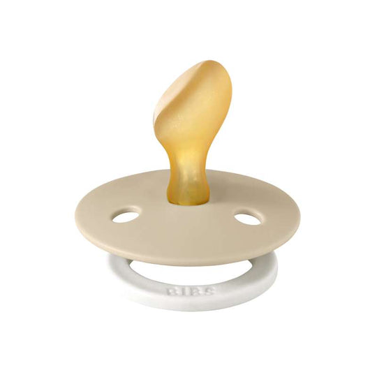 BIBS Anatomisk Colour Napp - Stl 2 - Naturgummi - GLOW - Vanilla