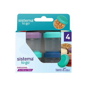 System Snackburkar - 4-pack - Runda - 35 ml - Ass.