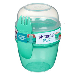 System Behållare för Matförvaring - Snackkapsel To Go - 515 ml - Minty Teal