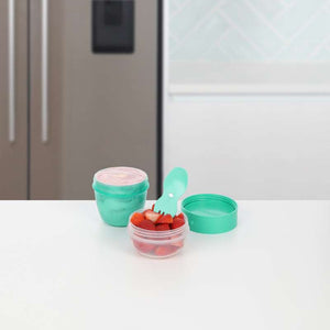 System Behållare för Matförvaring - Snackkapsel To Go - 515 ml - Minty Teal