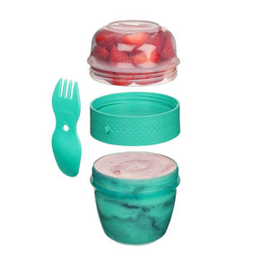 System Behållare för Matförvaring - Snackkapsel To Go - 515 ml - Minty Teal