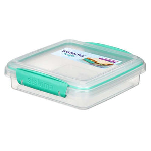 Sistema Madkasse - Sandwich Box To Go - 450ml - Minty Teal