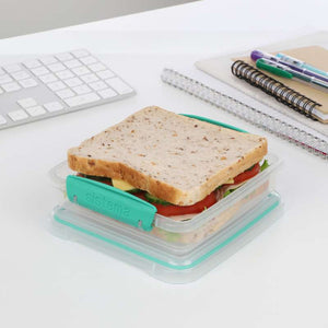 Sistema Madkasse - Sandwich Box To Go - 450ml - Minty Teal