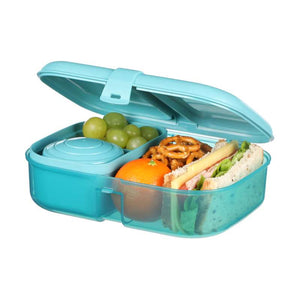 Sistema Ocean Bound Madkasse og Drikkedunk - Ribbon Lunch To Go - 1,1L - Teal Stone
