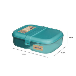 Sistema Ocean Bound Matlåda - Ribbon Lunch To Go - 1,1L - Teal Stone