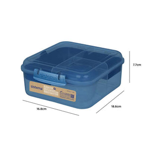 Sistema Ocean Bound Matlåda - Bento Cube - 1,25L - Mountain Blue