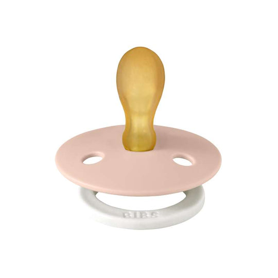 BIBS Symmetrisk Colour Napp - Stl 2 - Naturgummi - GLOW - Blush