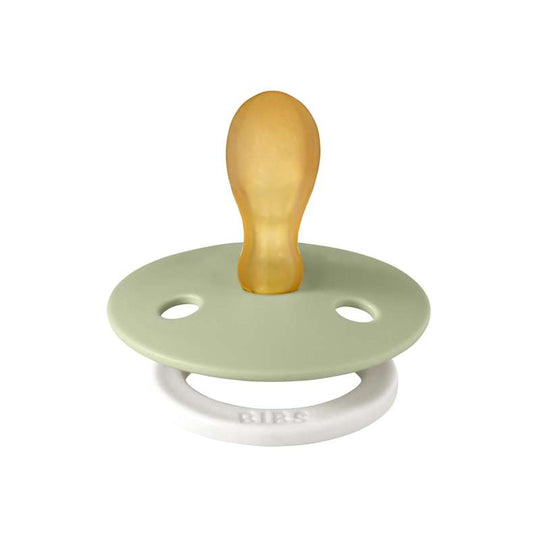 BIBS Symmetrisk Colour Napp - Stl 2 - Naturgummi - GLOW - Sage