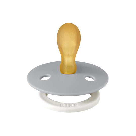 BIBS Symmetrisk Colour Napp - Stl 2 - Naturgummi - GLOW - Cloud