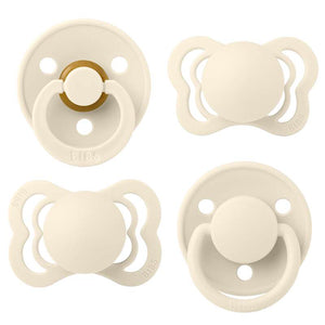 BIBS Try-It Collection - 4 Olika Nappar - Stl 1 - Ivory