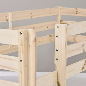 Hoppekids ECO Comfort halvhög säng (flera storlekar) - Nature