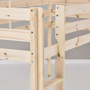 Hoppekids ECO Comfort halvhög säng (flera storlekar) - Nature
