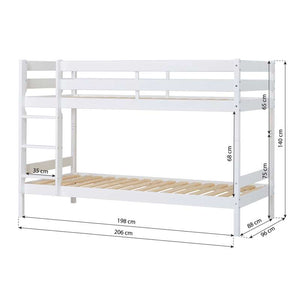 Hoppekids ECO Comfort våningssäng (flera storlekar) - Vit