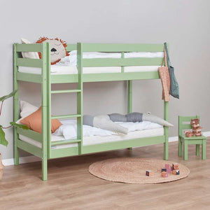 Hoppekids ECO Comfort våningssäng (flera storlekar) - Ljusgrön