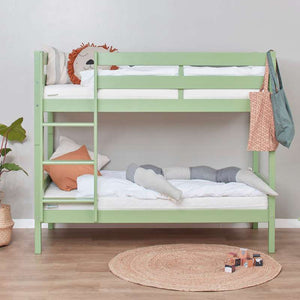 Hoppekids ECO Comfort våningssäng (flera storlekar) - Ljusgrön