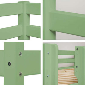 Hoppekids ECO Comfort våningssäng (flera storlekar) - Ljusgrön