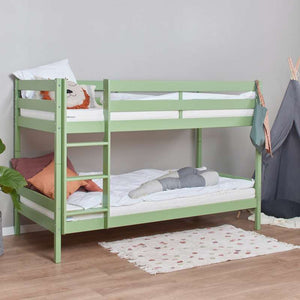 Hoppekids ECO Comfort våningssäng (flera storlekar) - Ljusgrön